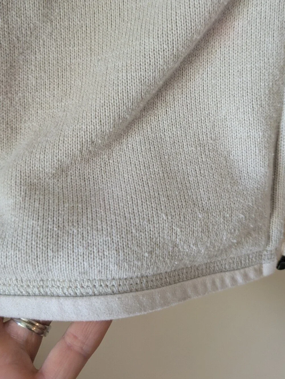 Patagonia Cream Sherpa Zip Jacket